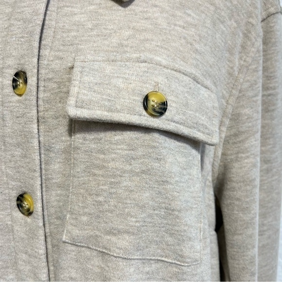 BAGATELLE Cropped Shacket Womens Brushed Sand, Size- X-Large - Picture 9 of 11